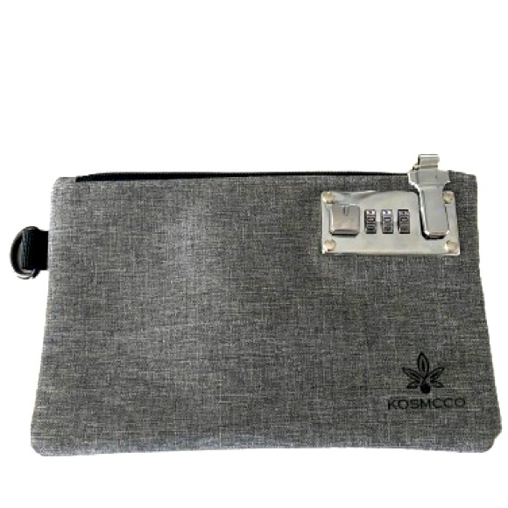 Gray Clutch Wristlet